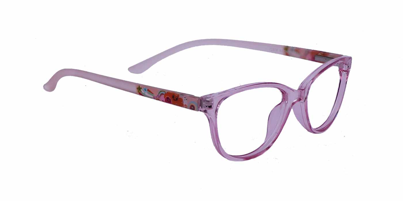 Pink Cateye Full Frame Eyeglasses For Kids - Specsview