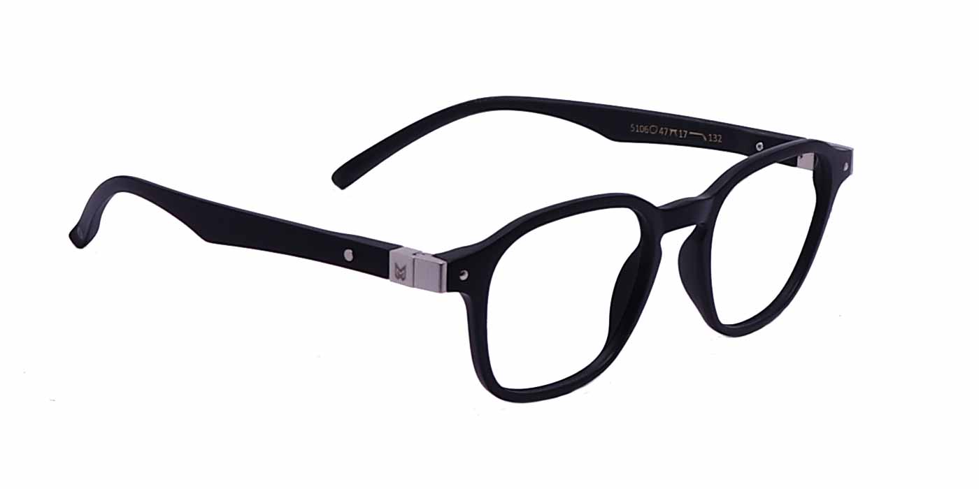 Black Hexagon TR Full Frame Eyeglasses For Men & Women - Specsview
