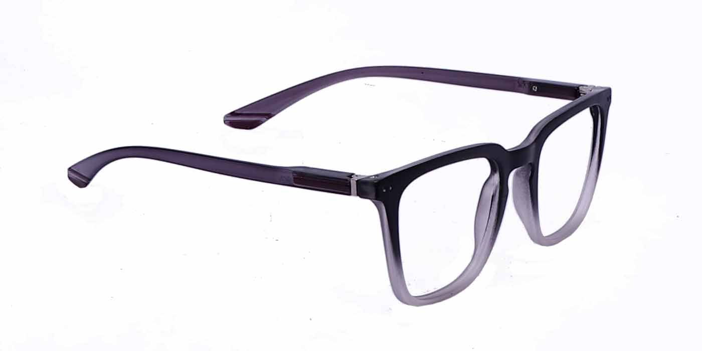 Black Gradient Square Full Frame Eyeglasses For Men & Women - Specsview