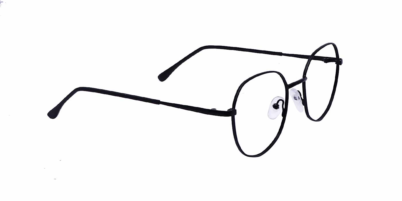 Black Big Round Full Frame Eyeglasses For Men & Women - Specsview