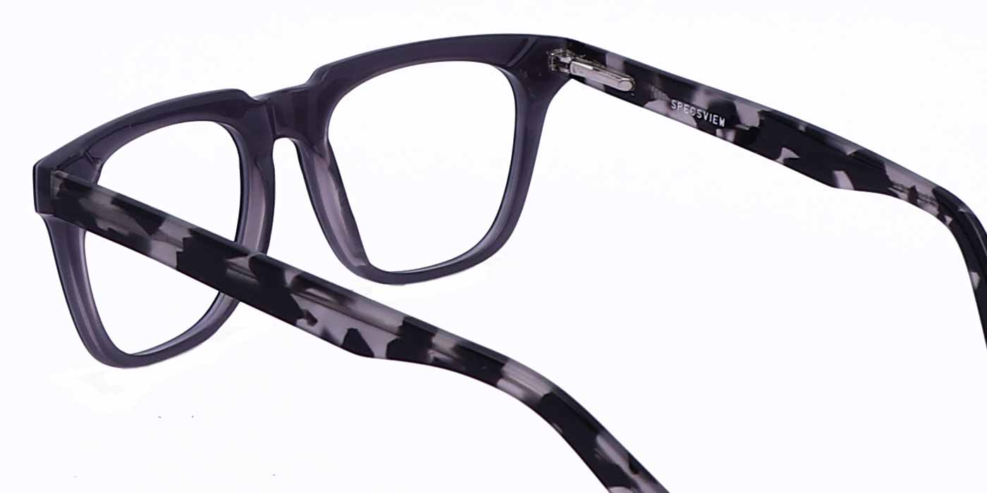 Grey Army Square Full Frame Eyeglasses For Men & Women - Specsview