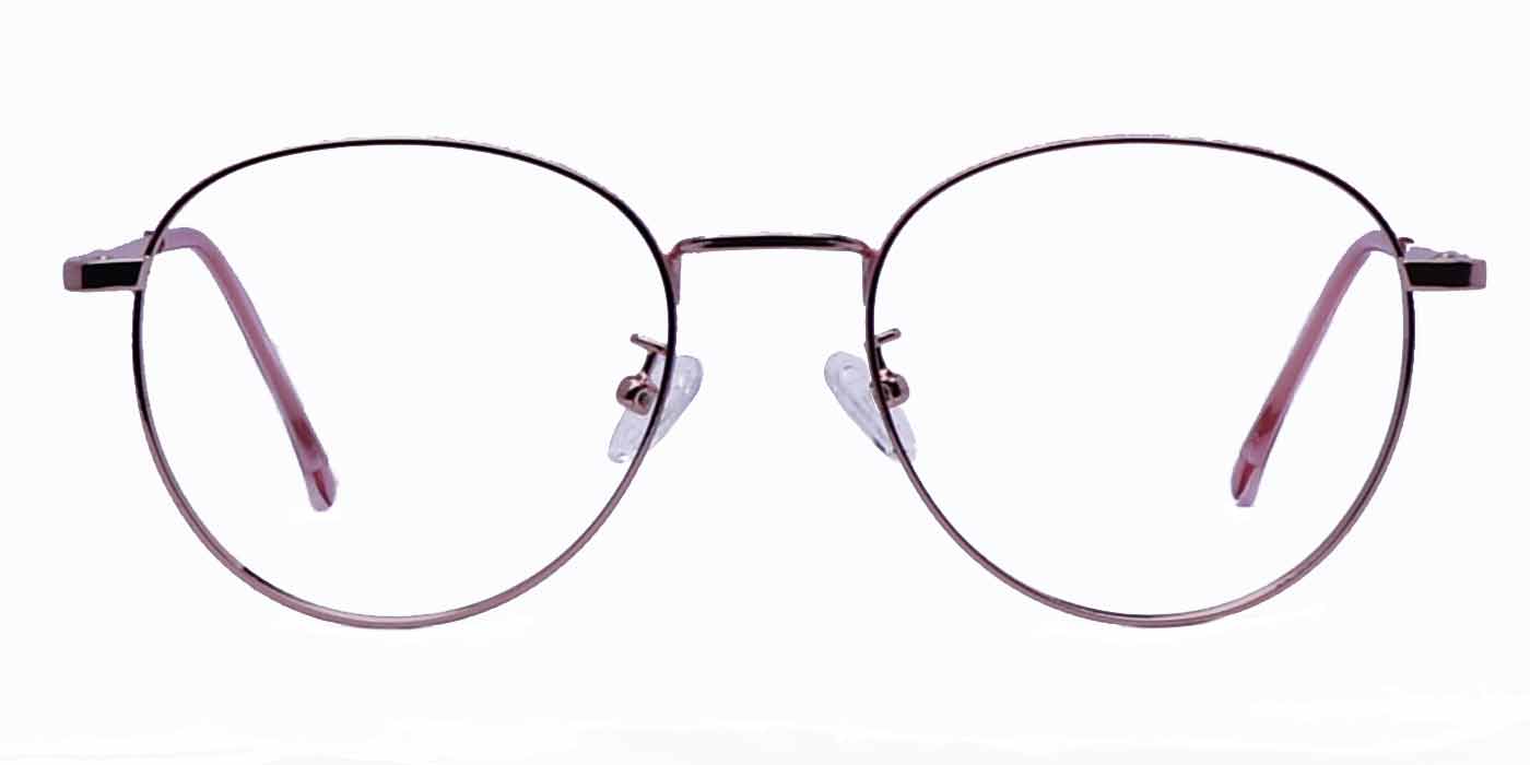 Pink Round Full Frame Eyeglasses For Women - Specsview