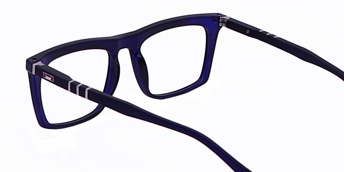 Blue Rectangle Full Frame Eyeglasses For Men & Women - Specsview