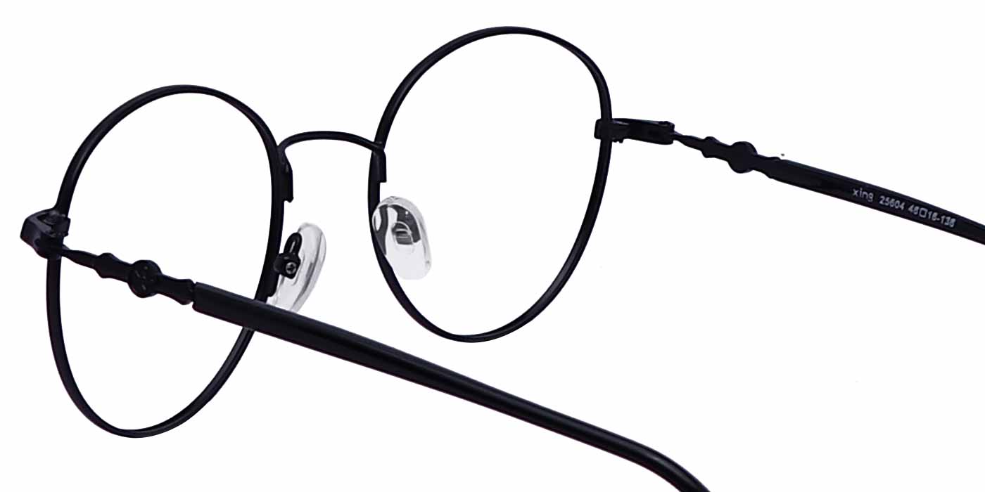 Black Round Full Frame Eyeglasses For Men & Women - Specsview