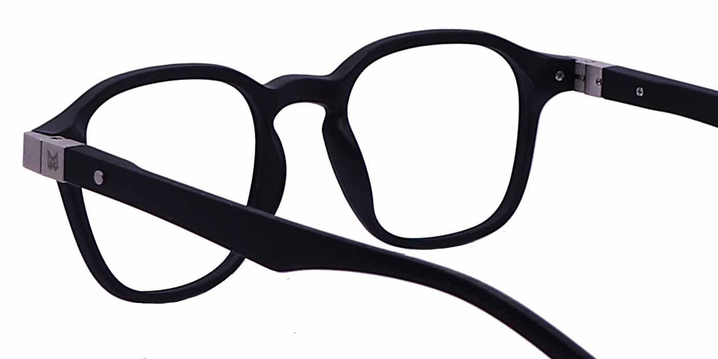 Black Hexagon TR Full Frame Eyeglasses For Men & Women - Specsview