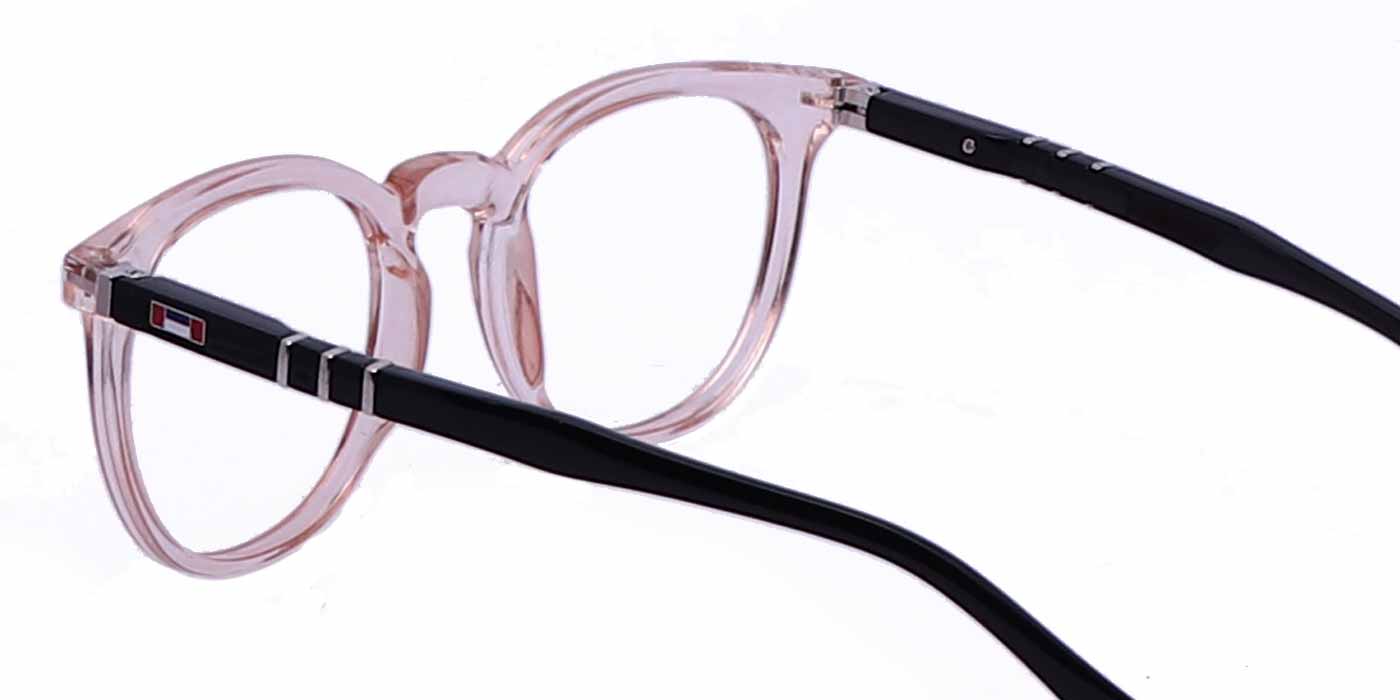 Orange Transparent Round Full Frame Eyeglasses For Men & Women - Specsview