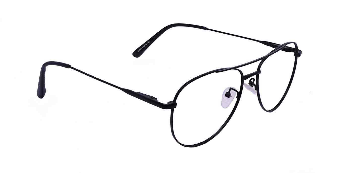 Black Aviator Full Frame Eyeglasses For Men - Specsview